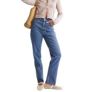 Abercrombie & Fitch Curve Love Ultra High Rise 90s Straight Jean *As Is* 29 8L